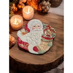 Fitz and Floyd Bountiful Holiday Collection Canape or Hanging Decorative Plate